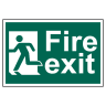 Fire Exit Man Running Left' Sign 300mm x 200mm