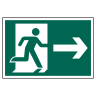 Running Man Arrow Right' Sign 300mm x 200mm