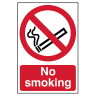 No Smoking' Sign, Self-Adhesive Rigid PVC 400mm x 600mm