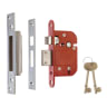 ERA Fortress Mortice 5 Lever Deadlock Satin Chrome 2.5mm