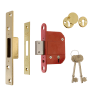 ERA Fortress Mortice 5 Lever Deadlock Polished Brass 64mm