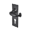 Old Hill Iron No.4002 Burford Suite Lever Euro Cylinder Handle 158 x 55mm Black Antique 
