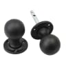 Old Hill Ironworks No.4301 Ball Mortice Rim Knob Set 45mm Black Antique 