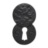 Old Hill Ironwork No.4358 Round Covered Escutcheon 40mm Black Antique
