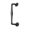 Old Hill Ironworks No.4250 Crank Pull Handle on Rose 240mm Black Antique