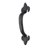 Old Hill Ironworks No.4251 Fleur de Lys Pull Handle 130mm Black Antique 