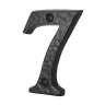 Old Hill Ironworks Door Numeral '7' 76mm Black Antique