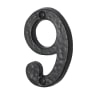 Old Hill Ironworks Door Numeral '9' 76mm Black Antique
