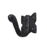 Old Hill Ironworks No.4453 Barley Twist Single Robe Hook 55mm Black Antique 