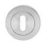 Karcher Design Keyhole Round Escutcheon Satin Stainless Steel