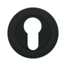 Karcher Design Euro Escutcheon on Round Rose Cosmos Black