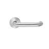 Karcher Design U-Form Slim Style Lever on Round Rose Satin Stainless Steel