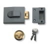 Yale Rollerbolt Nightlatch 60mm Backset Polished Brass