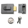 Yale Deadbolt Nightlatch 60mm  Backset Dark Metal Grey