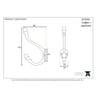 From the Anvil Smooth Hat and Coat Hook 152mm Natural