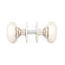 From the Anvil Mushroom Mortice/Rim Knob Set Polished Nickel