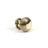 From the Anvil Beehive Cabinet Knob 30mm Aged Brass