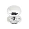 From the Anvil Mushroom Mortice/Rim Knob Set Polished Chrome