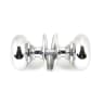 From the Anvil Mushroom Mortice/Rim Knob Set Polished Chrome