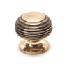 From the Anvil Beehive Cabinet Knob 30mm Polished Bronze