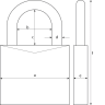 ABUS KA603 Brass Padlock 91 x 60 x 19mm