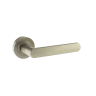 Status Michigan Designer Lever on Round Rose Satin Nickel