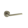 Status Georgia Designer Lever on Round Rose Satin Nickel