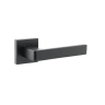 Status Montana Designer Lever on S4 Square Rose Matt Black