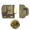 ASEC Traditional Non-Deadlocking Nightlatch 40mm GRN with Polished Brass Cylinder Boxed