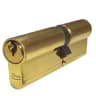 ASEC 5-Pin Euro Double Cylinder 100mm 45/55 (40/10/50) Keyed To Differ Polished Brass