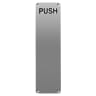 ASEC 75mm Wide Stainless Steel `Push` Finger Plate 300mm x 75mm `Push`