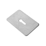ASEC Self Adhesive 45mm x 70mm UK Mortice Escutcheon Satin Chrome