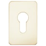 ASEC Self Adhesive 45mm x 70mm Euro Escutcheon Gold