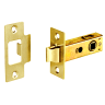 ASEC Bolt Through Tubular Mortice Latch 63mm Polished Brass