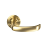 Assa Abloy 640 Lever on Round Rose Polished Brass