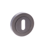 Status Key Escutcheon on Round Rose Black Nickel
