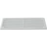 MAP Louvred Vent with Fixed Flyscreen - White Plastic - 6x3