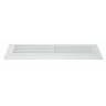 MAP Louvred Vent with Fixed Flyscreen - White Plastic - 9x3