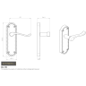 Carlisle Brass Ashtead Lever on Backplate Polished Chrome