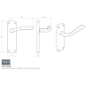 Serozzetta Cinco Lever Bathroom Backplate Polished Chrome