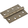 Eurospec Grade 13 Ball Bearing P Hinge Square 102 x 76mm Antique Brass