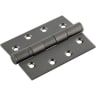 Eurospec Grade 13 Ball Bearing P Hinge Square 102 x 76mm Matt Black