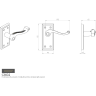 Carlisle Brass Contract Georgian Lever Latch Polished Brass