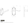 Carlisle Brass Ashtead Lever on Short Backplate Polished Brass