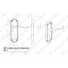 Carlisle Brass Ashtead Door Lever on Lock Backplate Polished Brass