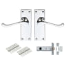 Carlisle Brass Contract Victorian Scroll Latch Pack Satin Nickel