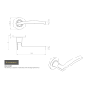 Carlisle Tavira Lever on Rose Latch Pack Finish Satin Nickel