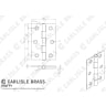 Carlisle Brass Fixed Pin Hinge 76mm Black