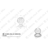 Carlisle Brass Queen Anne Cupboard Knob 35mm Polished Chrome