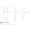 Carlisle Brass Victorian Scroll Lever Latch Shape Backplate Polished Brass